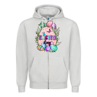 Dove Grey Easter Day Zipper Hoodie - CowGirlArtShop