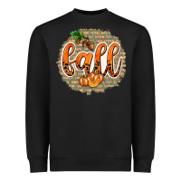 Black Fall with Background Heavyweight Sweatshirt - texasbilliewilder