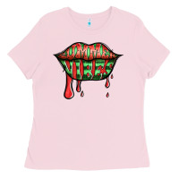 Summer Vibes Watermelon Lips Ladies Tee | Teevron