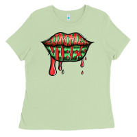 Matcha summer vibes watermelon lips Ladies Tee - Jasminsmagicworld