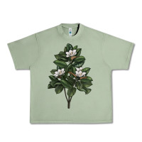 Oil Green Magnolia Flower Illustrations Urban Heavy Tee - LillyAllenDesigns