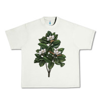 Pistachio Magnolia Flower Illustrations Urban Heavy Tee - LillyAllenDesigns