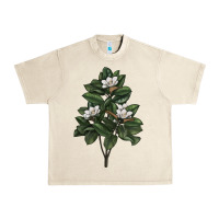Sandshell Magnolia Flower Illustrations Urban Heavy Tee - LillyAllenDesigns