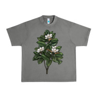 Magnolia Flower Illustrations Urban Heavy Tee | Teevron