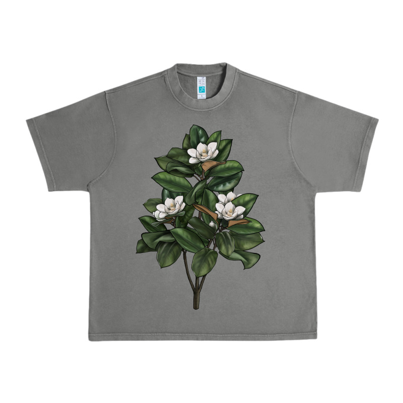 Magnolia Flower Illustrations Urban Heavy Tee by LillyAllenDesigns | Teevron