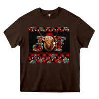 Chocolate Brown highland cow joy christmas tumbler Heavy Core Tee - Jasminsmagicworld