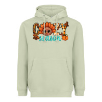 Matcha turkey cozy season thanksgiving bbs Heavyweight Hoodie - BundleAndBundleShop