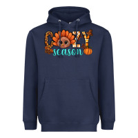 Navy turkey cozy season thanksgiving bbs Heavyweight Hoodie - BundleAndBundleShop