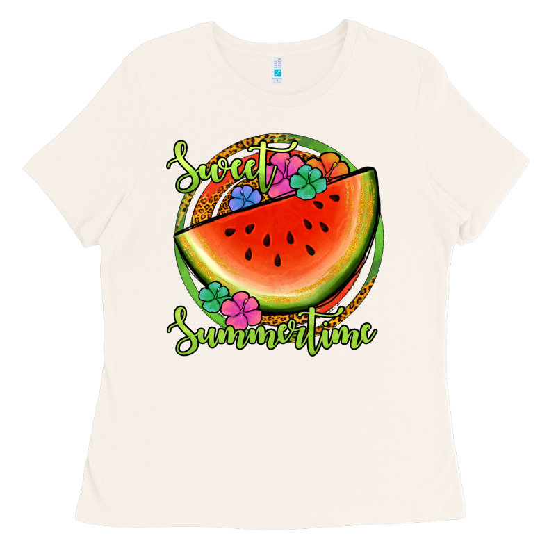 Sweet Summertime Watermelon Ladies Tee by Jasminsmagicworld | Teevron