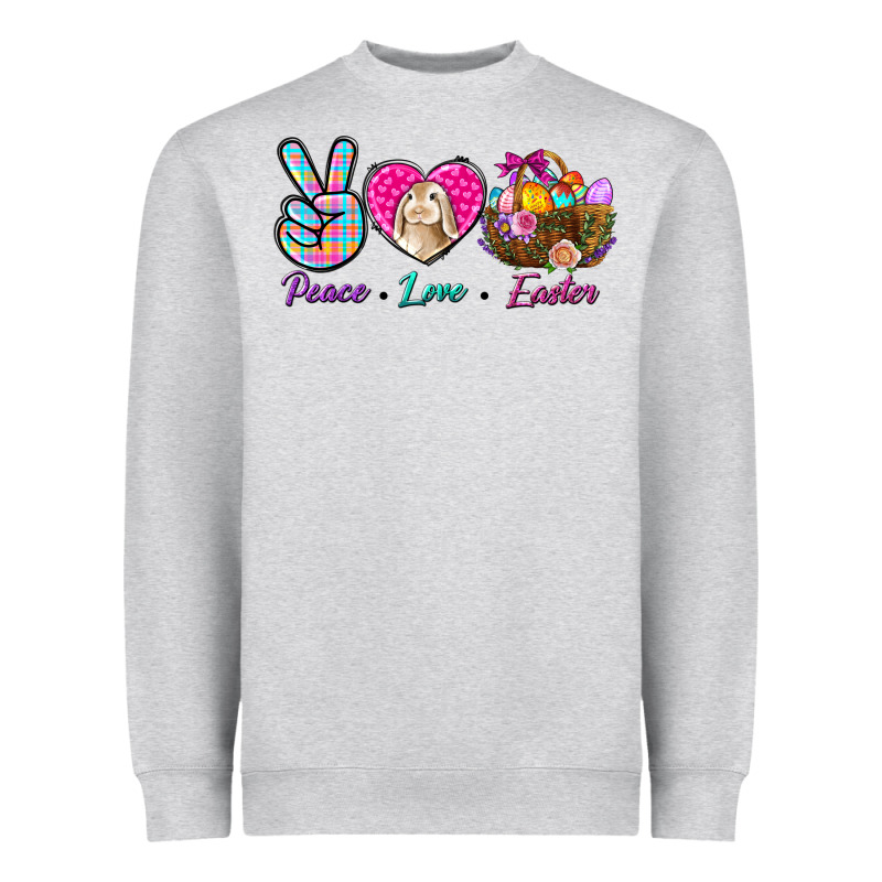 Peace Love Easter Heavyweight Sweatshirt by NancyCooperArtShop | Teevron