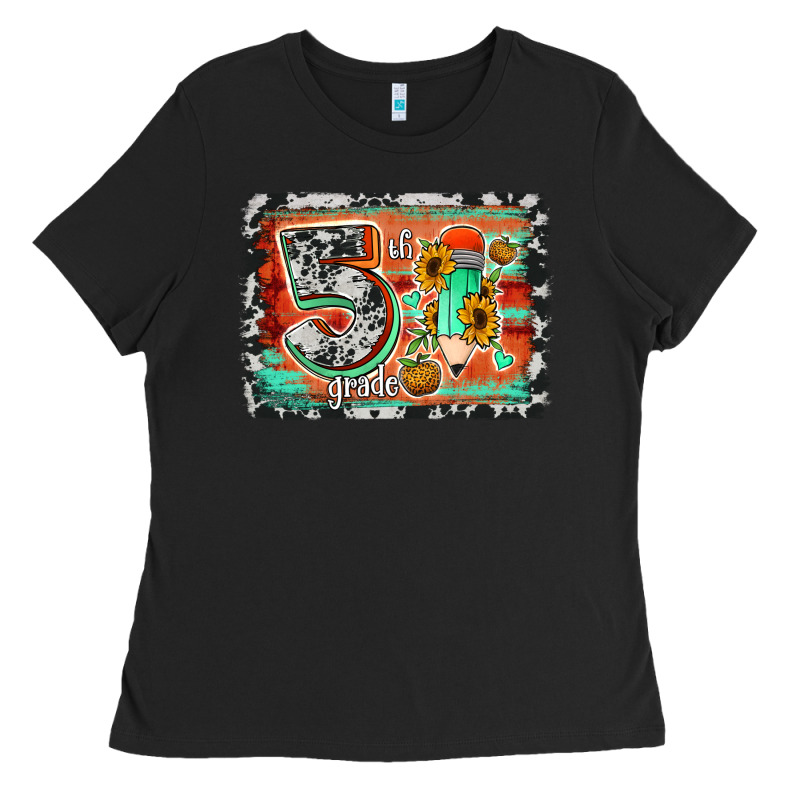 Western Back To School 5th Grade 2 Ladies Tee by Jasminsmagicworld | Teevron