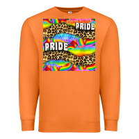 Carrot Pride lgbtq leopard with love and rainbow seamless Premium Sweatshirt - BundleAndBundleShop