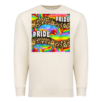 Sandshell Pride lgbtq leopard with love and rainbow seamless Premium Sweatshirt - BundleAndBundleShop