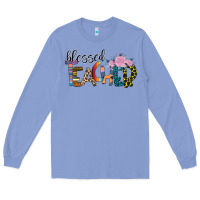 Colony Blue Blessed Teacher Long Sleeve Tee - Bettercallsaul
