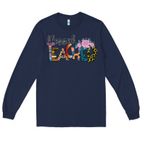 Navy Blessed Teacher Long Sleeve Tee - Bettercallsaul