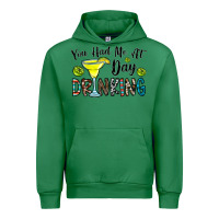 Emerald you had me at day drinkg Urban Hoodie - CowhideDigitalArt
