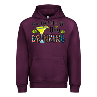 Mauve Wine you had me at day drinkg Urban Hoodie - CowhideDigitalArt
