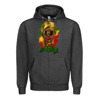 Charcoal Heather I am Black History Zipper Hoodie - HowdyJamesFarm