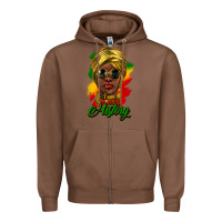 Chestnut I am Black History Zipper Hoodie - HowdyJamesFarm