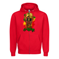 Red I am Black History Zipper Hoodie - HowdyJamesFarm