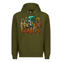 Army Green hair hustler Premium Hoodie - OliviaCreatesArt