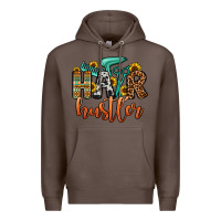 Coffee hair hustler Premium Hoodie - OliviaCreatesArt
