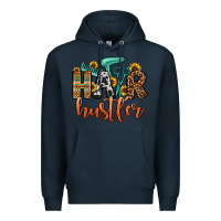 Navy hair hustler Premium Hoodie - OliviaCreatesArt