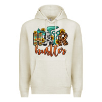 Oatmeal Heather hair hustler Premium Hoodie - OliviaCreatesArt
