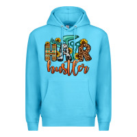 Ocean Blue hair hustler Premium Hoodie - OliviaCreatesArt