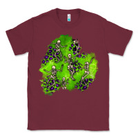 Burgundy halloween patch 3 Classic Tee - BundleAndBundleShop