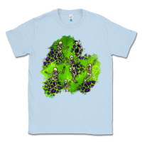 Dusty Blue halloween patch 3 Classic Tee - BundleAndBundleShop