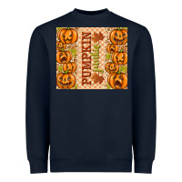 Navy Fall Pumpkin Junkie Heavyweight Sweatshirt - texasbilliewilder