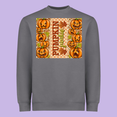 Fall Pumpkin Junkie Heavyweight Sweatshirt Designed By Texasbilliewilder