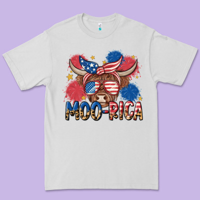 Moo Rica Premium Tee Designed By Maliassmallbusiness