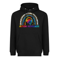Black Autism Awareness rainbow Heavyweight Hoodie - FaDigitalArtStudio
