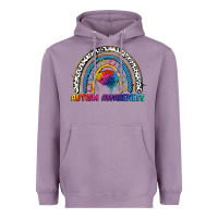 Lavender Autism Awareness rainbow Heavyweight Hoodie - FaDigitalArtStudio