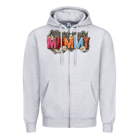 Heather Grey Blessed to be called mammy Zipper Hoodie - CowGirlArtShop
