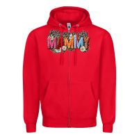 Red Blessed to be called mammy Zipper Hoodie - CowGirlArtShop
