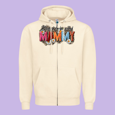 Blessed To Be Called Mammy Zipper Hoodie Designed By Cowgirlartshop