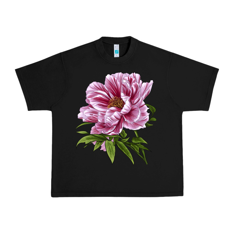 Peony Flower Illustrations Urban Heavy Tee by LillyAllenDesigns | Teevron