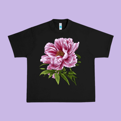 Peony Flower Illustrations Urban Heavy Tee Designed By Lillyallendesigns