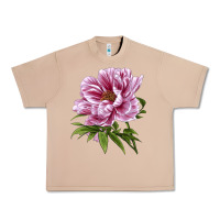 Burro Peony Flower Illustrations Urban Heavy Tee - LillyAllenDesigns