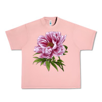 Salmon Peony Flower Illustrations Urban Heavy Tee - LillyAllenDesigns