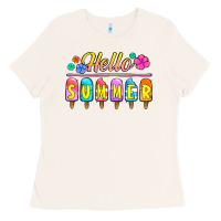 Bone hello summer popsicles Ladies Tee - Jasminsmagicworld