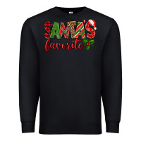 Black Santa's Favorite Premium Sweatshirt - BundleAndBundleShop