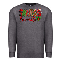 Charcoal Heather Santa's Favorite Premium Sweatshirt - BundleAndBundleShop