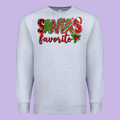 Santa's Favorite Premium Sweatshirt Designed By Bundleandbundleshop