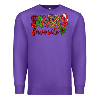 Purple Santa's Favorite Premium Sweatshirt - BundleAndBundleShop