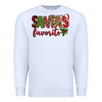 White Santa's Favorite Premium Sweatshirt - BundleAndBundleShop