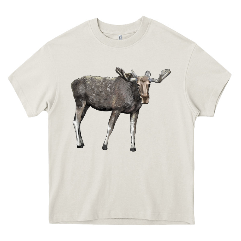 Moose Buck Deer Heavy Core Tee by LillyAllenDesigns | Teevron